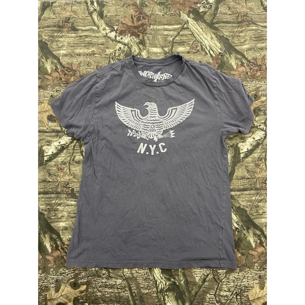 Worn Free NYC Gray Men's Tshirt Size M H69